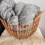 60% Sibīrijas haskija suns 40% aitas vilna PELĒKA - 1kg