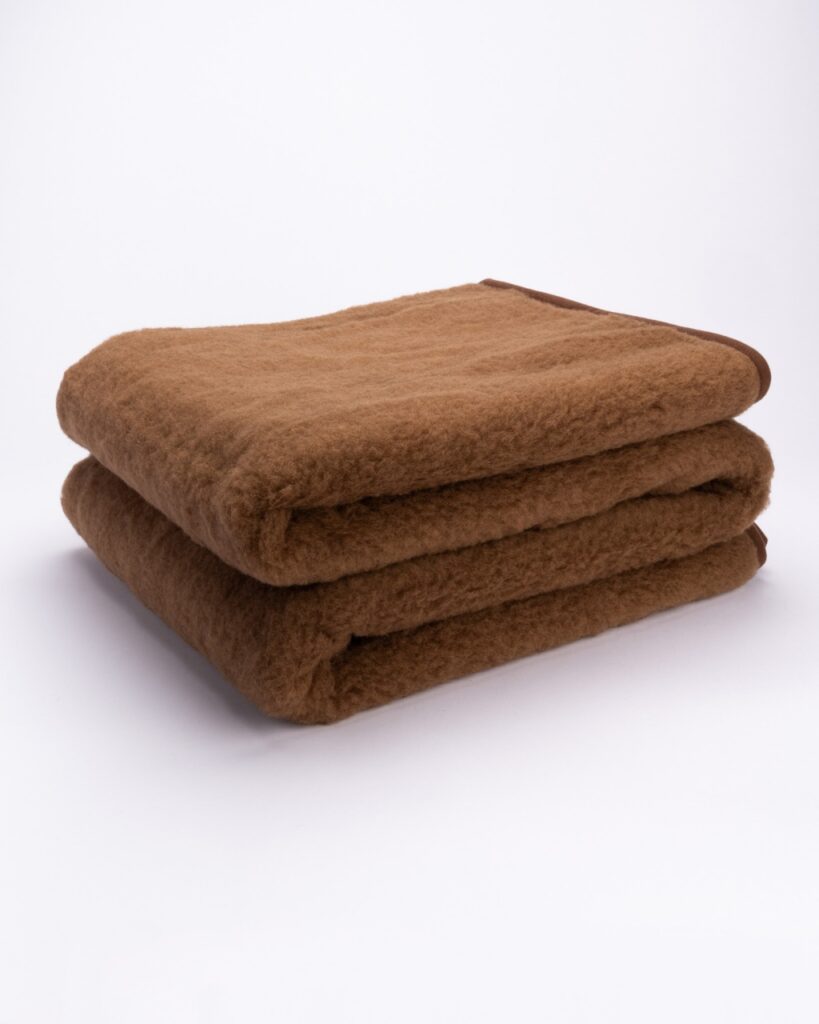 Woolland Natural 100% Camel Wool viegla sega – pleds