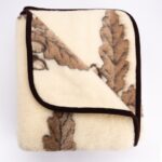 Natural 100% wełniany koc z merynosa OAK 800 g/m²