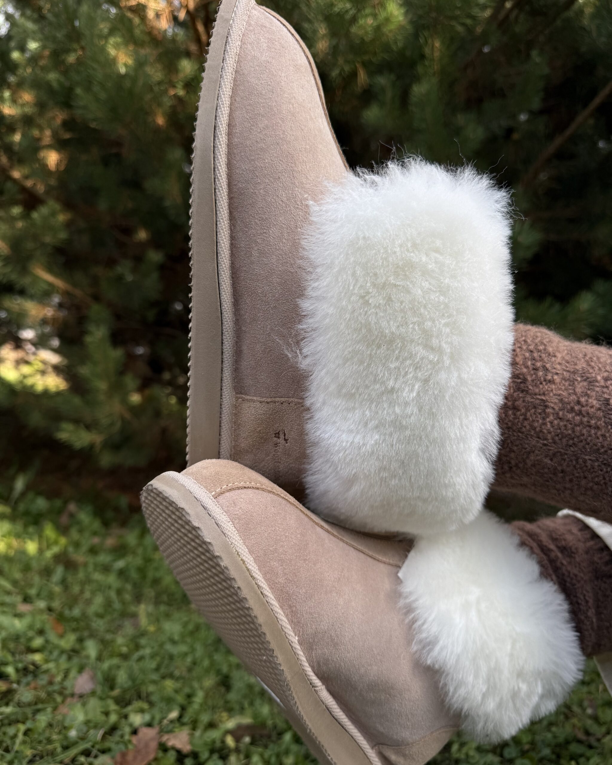 WoolLando Jaunzēlandes aitas vilnas zeķes LATTE