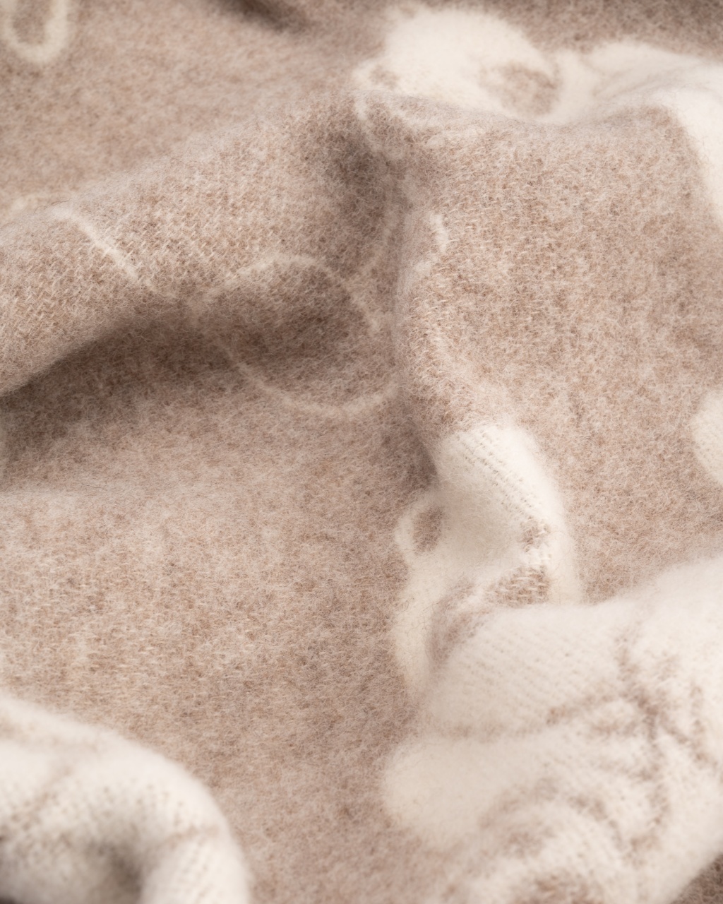 Bērnu vilnas brūns pleds BEAR