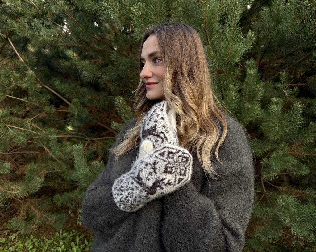 Sieviešu merino vilnas cimdi RUDOLF