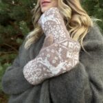 Sieviešu merino vilnas cimdi FAWN