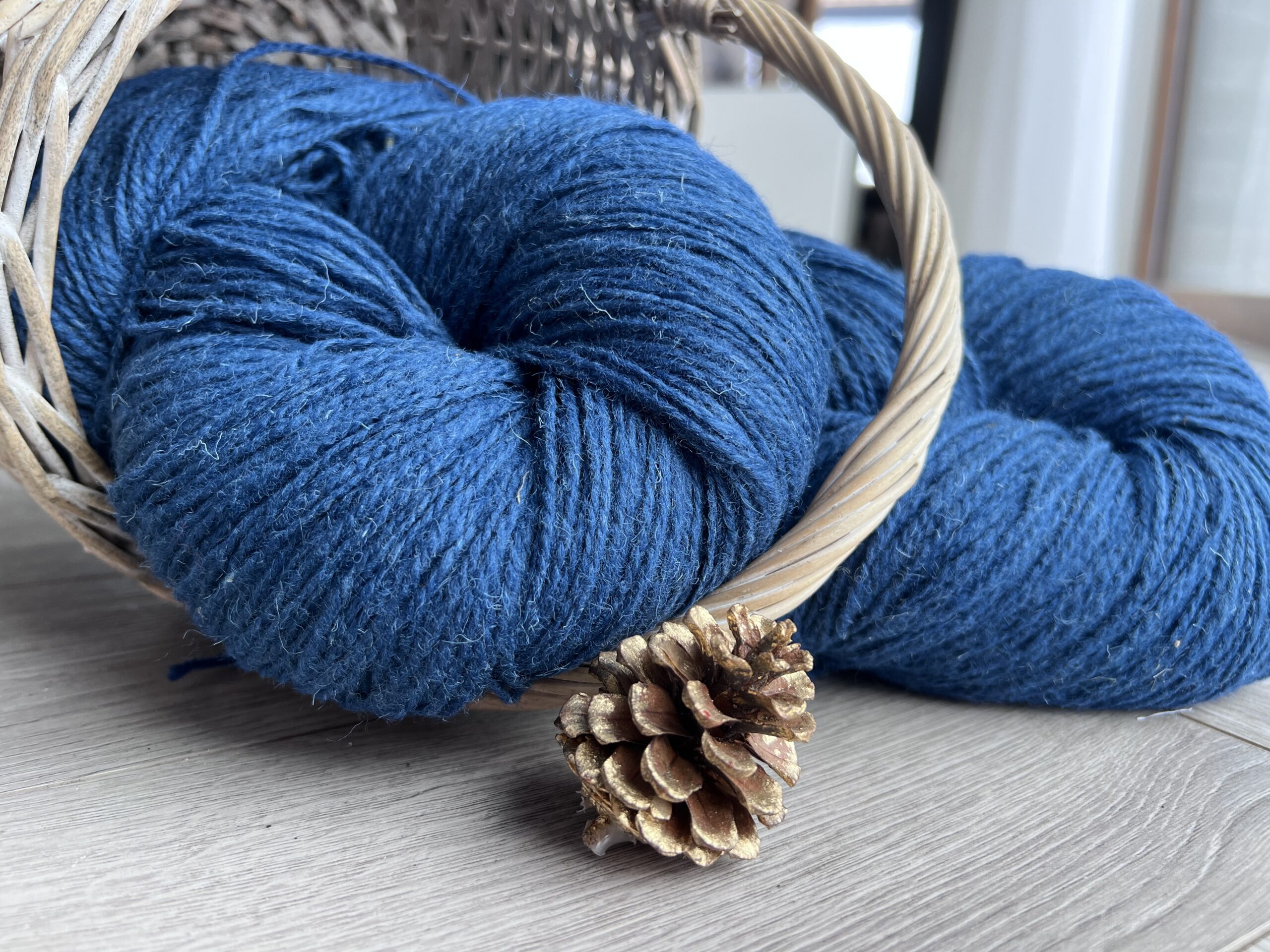 Dabīga aitas vilnas dzija BLUE 0,5kg