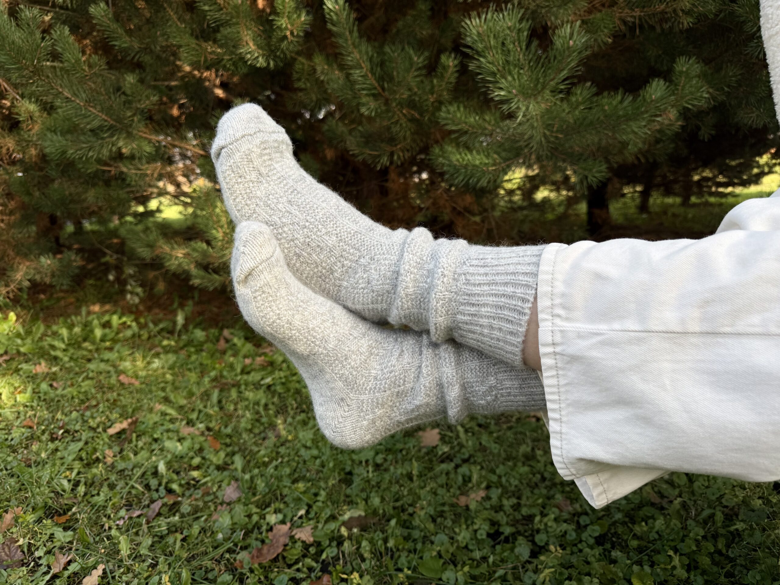 WoolLando Jaunzēlandes aitas vilnas zeķes PELĒKAS