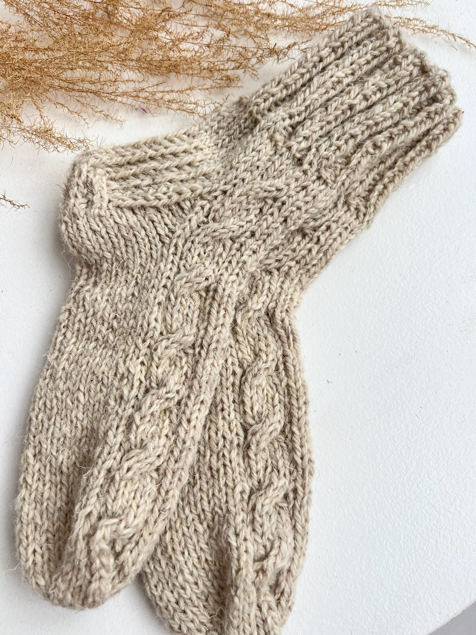 Dabiskas aitas - suņu vilnas zeķes HAND MADE