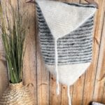 WoolLando dabīga 100% Sibīrijas haskija suņu vilnas svītraina josta sāpju mazināšanai