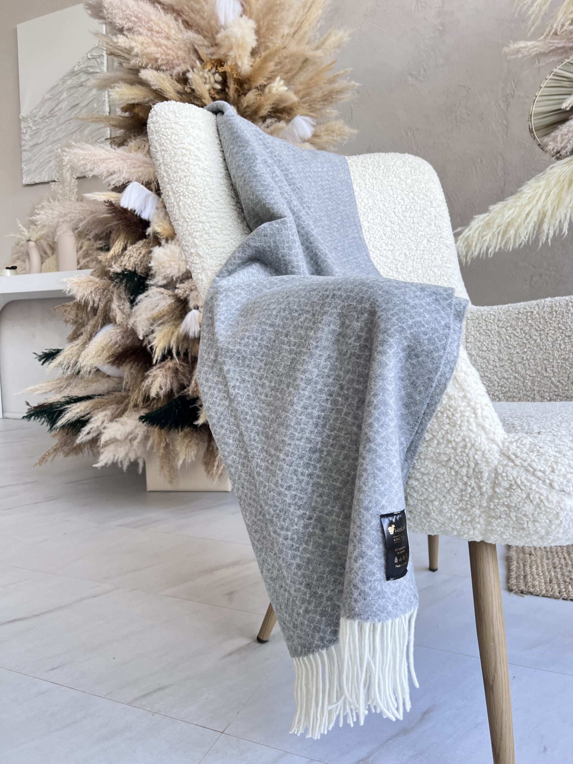 WOOLLAND Alpaca Touch Soft Luxury pleds ar kašmira piedevu 140x200