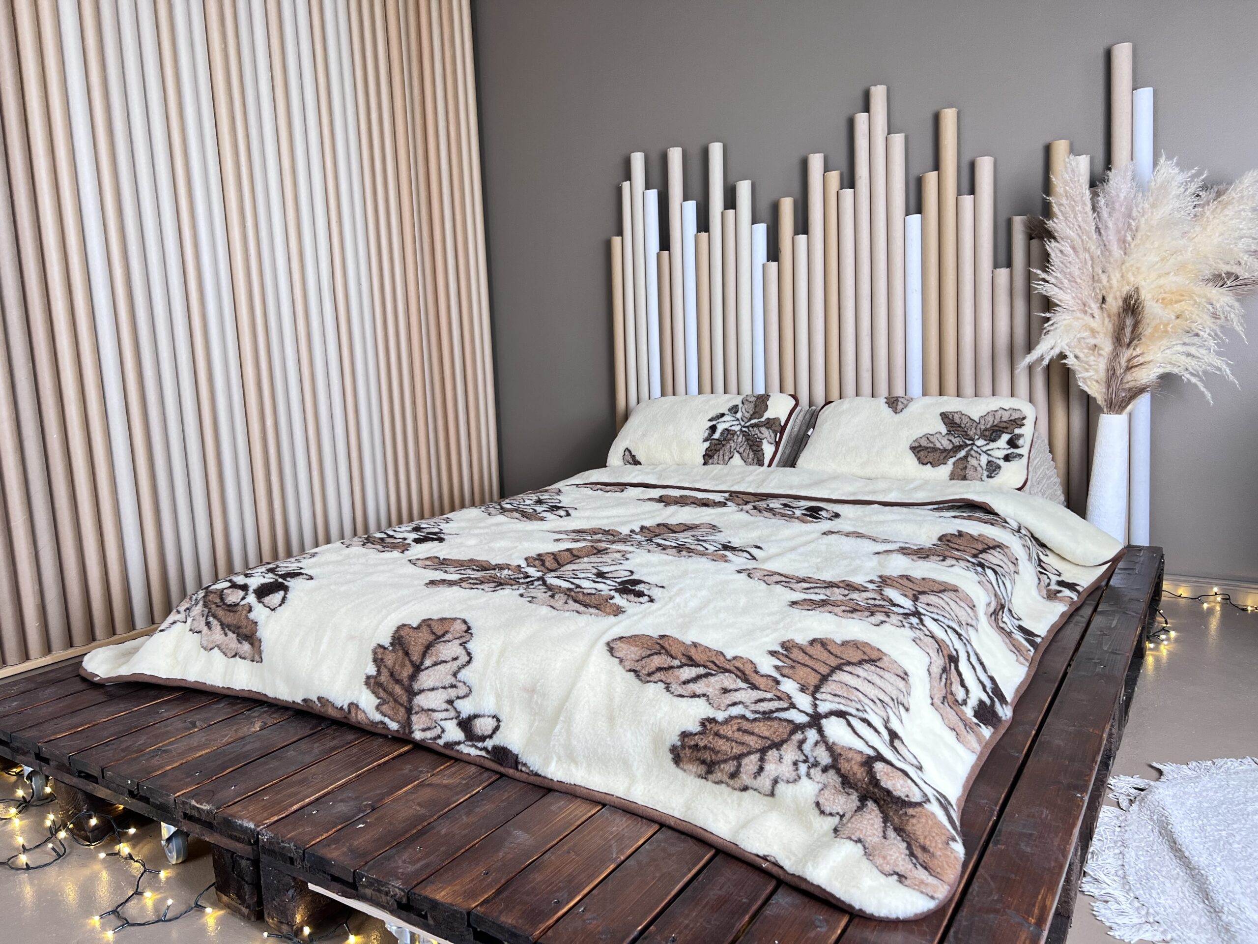 WoolLando dabīgās merino vilnas gultasveļas komplekts OAK