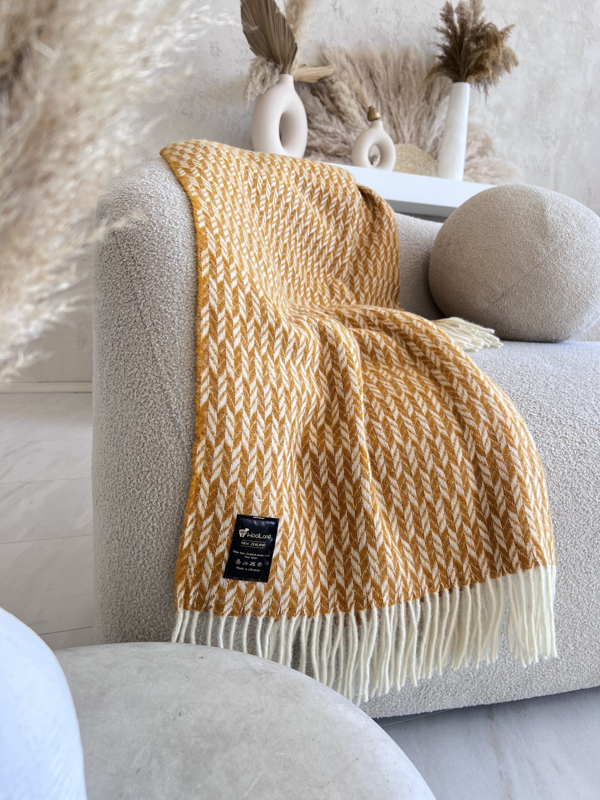 Woolland NEW ZEALAND Luksusa 100% vilnas sega SUNNY 140x200