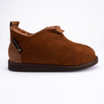 WoolLando vīriešu īstas kažokādas zamšādas brūni zābaki