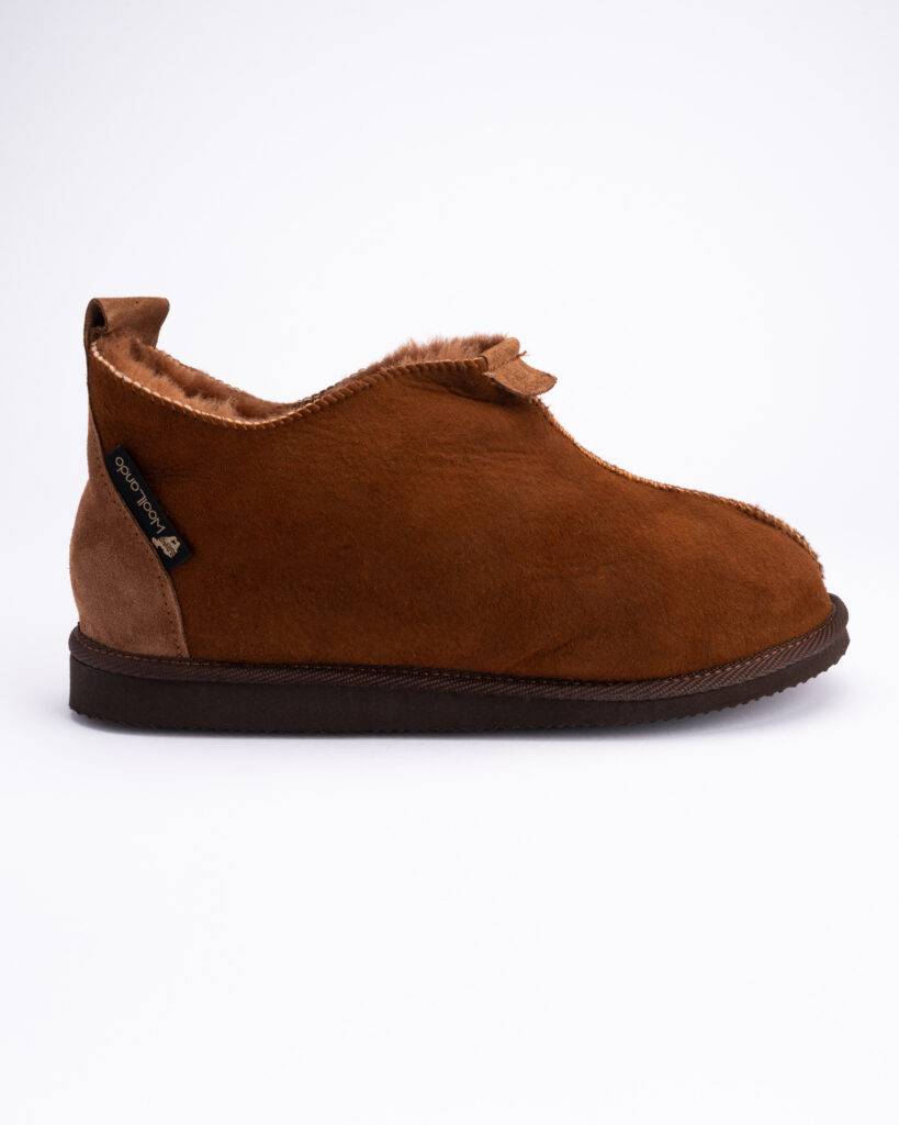 WoolLando vīriešu īstas kažokādas zamšādas brūni zābaki