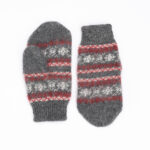 Vīriešu merino vilnas cimdi PELĒKI