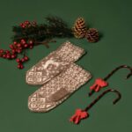 Sieviešu merino vilnas cimdi RED DEER