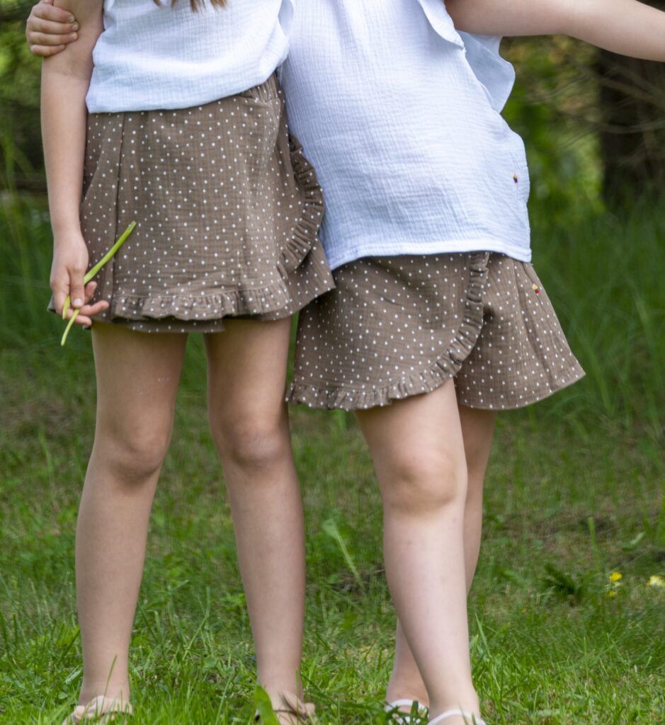 Muslīna kokvilnas šorti-svārki MEADOW BREEZE
