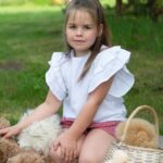 Muslīna kokvilnas blūze MAZAIS MĀKONIS