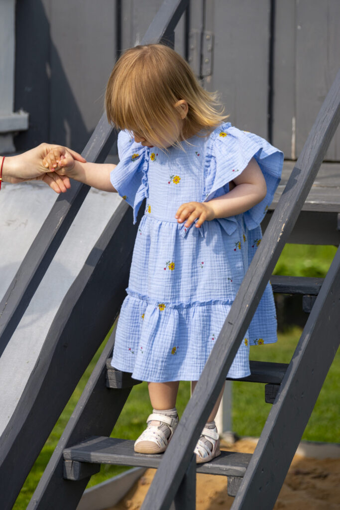 Muslīna kokvilnas kleita MEADOW FAIRY