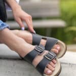 WoolLando dabīgās ādas melnas čības