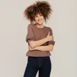 Sieviešu viegls un pūkains džemperis no mohēras vilnas PASAKA