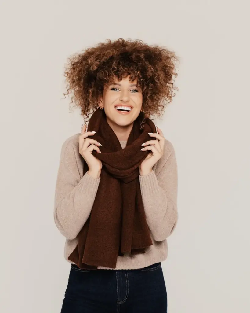 Silta šalle ar dabīgo vilnu COZY