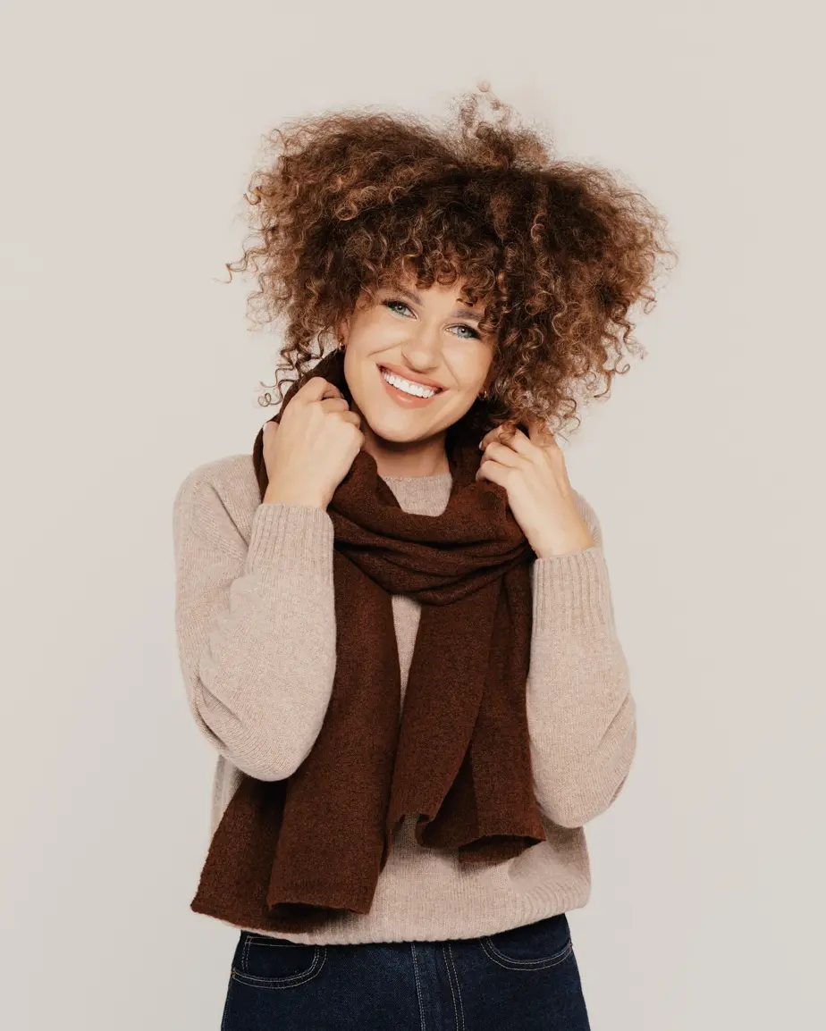 Silta šalle ar dabīgo vilnu COZY