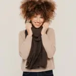 Silta šalle ar dabīgo vilnu SNUG