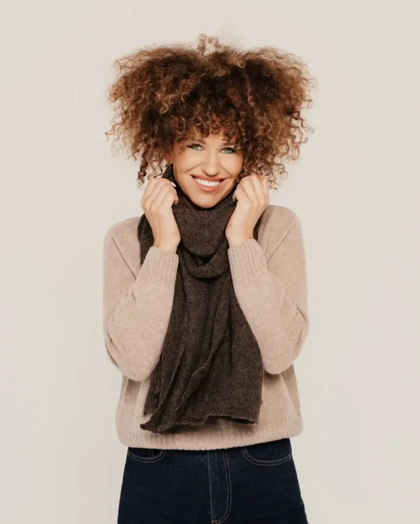 Silta šalle ar dabīgo vilnu SNUG