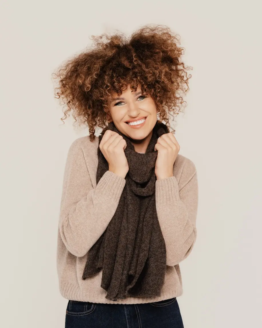 Silta šalle ar dabīgo vilnu SNUG