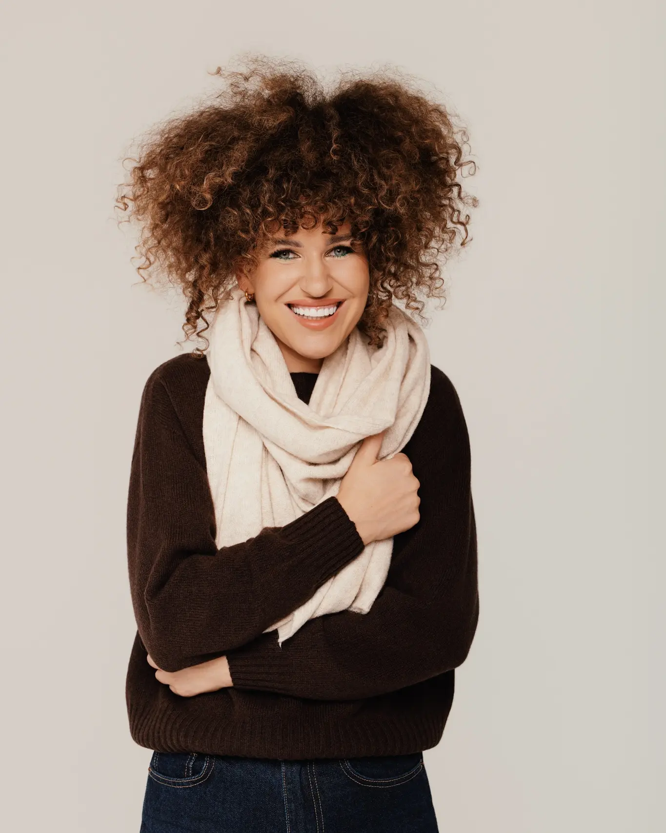 Silta šalle ar dabīgo vilnu PURE