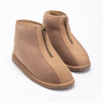 WoolLando vīriešu dabīgās ādas ar kažokādu brūni zābaki TONAS