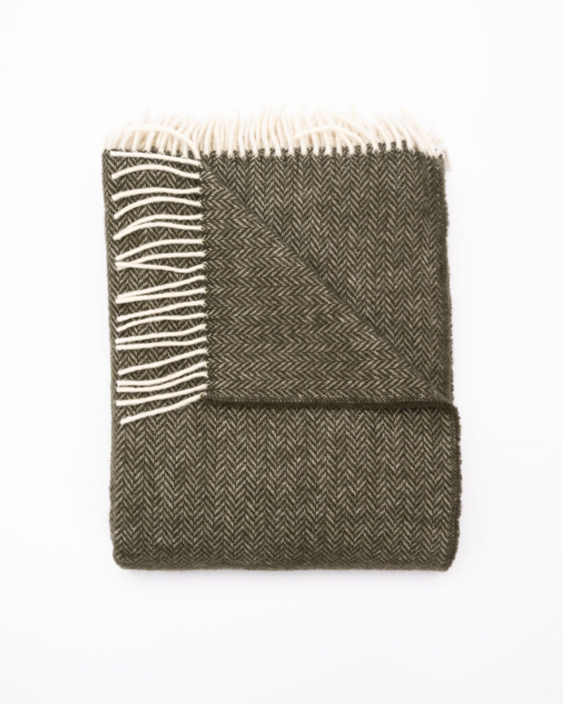 Woolland JAUNZĒLANDE 100% vilnas sega ZAĻAIS MEŽS