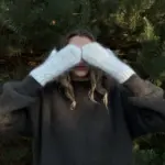 Sieviešu baltas angoras vilnas dūraiņi ALBA