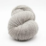 50% suņa vilna / 50% aitu vilnas dzija 1 kg – LIGHT GREY, WoolLando