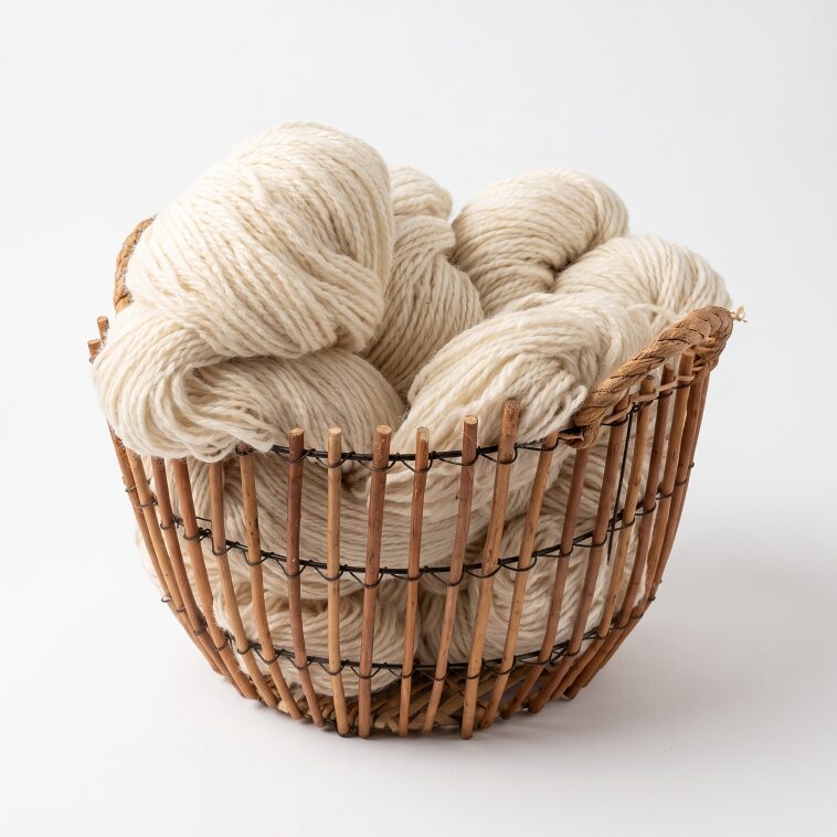 60% Sibīrijas husky suņa vilna, 40% aitas vilna 1 kg – BALTA, WoolLando
