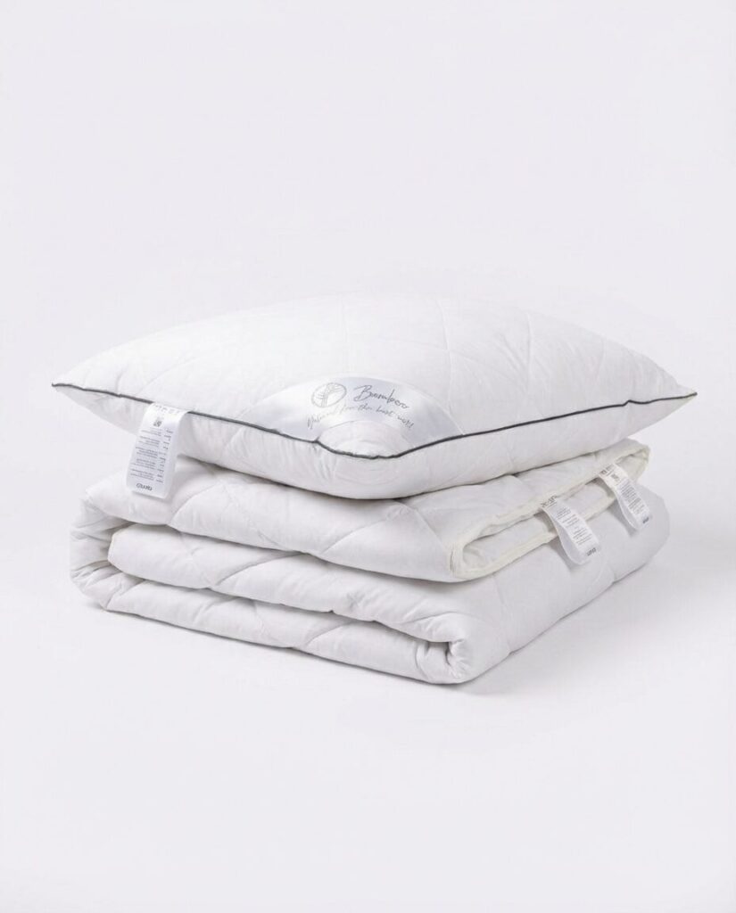 Hipoalerģiskais luksusa bambusa segas un spilvenu komplekts BAMBOO 300 g/m²