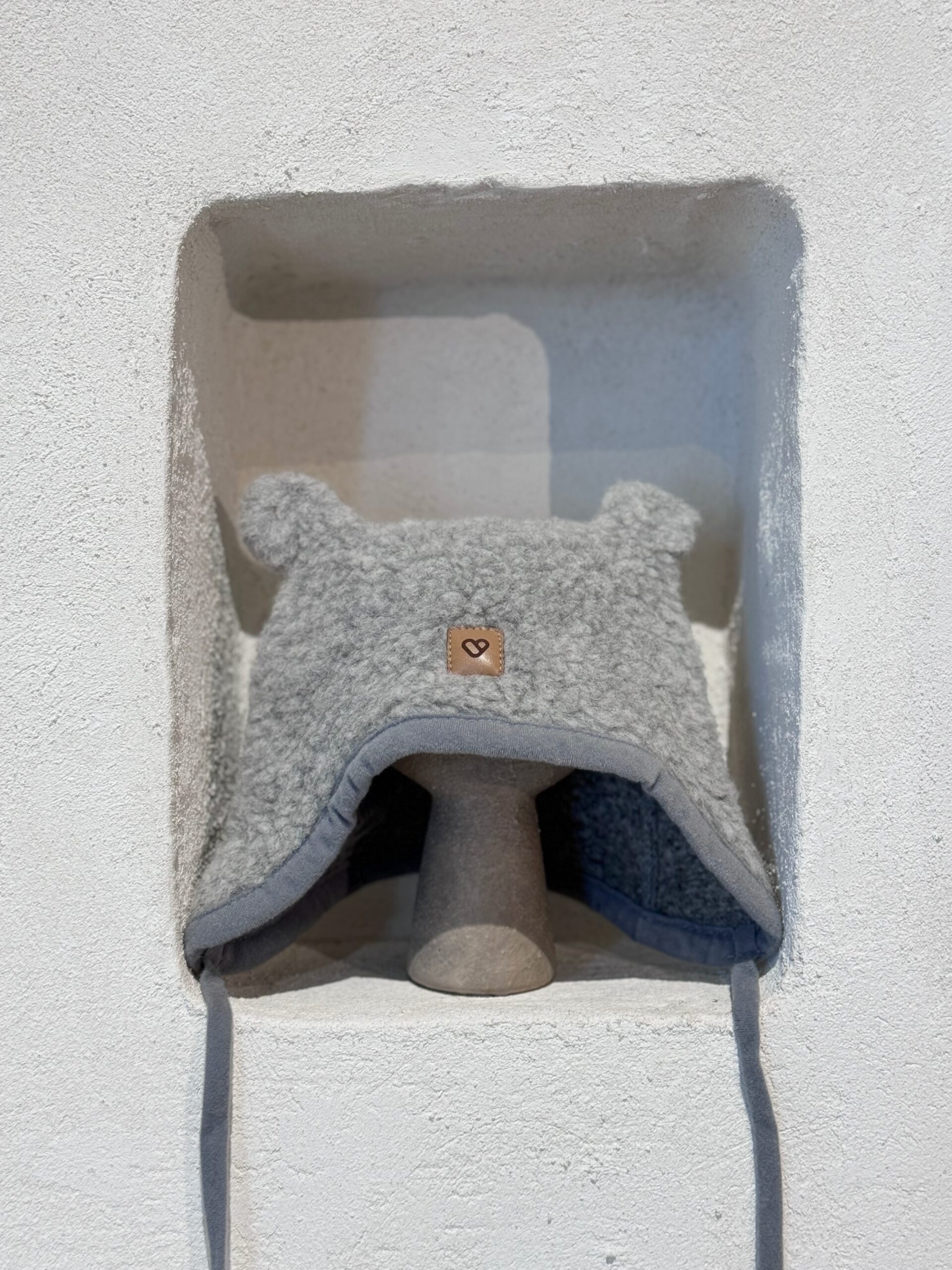 Bērnu pelēka jēras vilnas cepure, Zaffiro