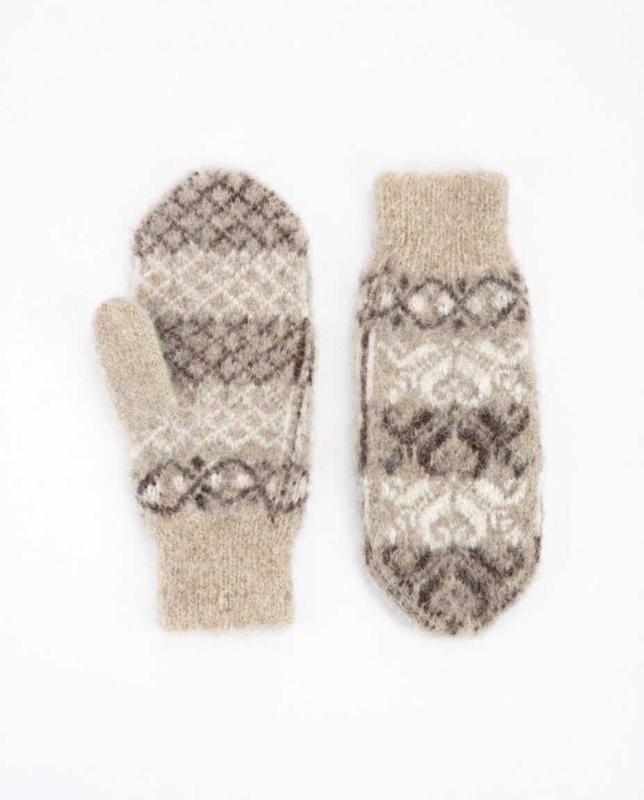 Sieviešu baltie merīnovilnas dūraiņi WINTER, WoolLando