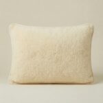 Baltais merino vilnas spilvens, WoolLando