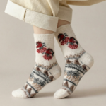 Merino vilnas zeķes BALTA SNIEGENA, WoolLando