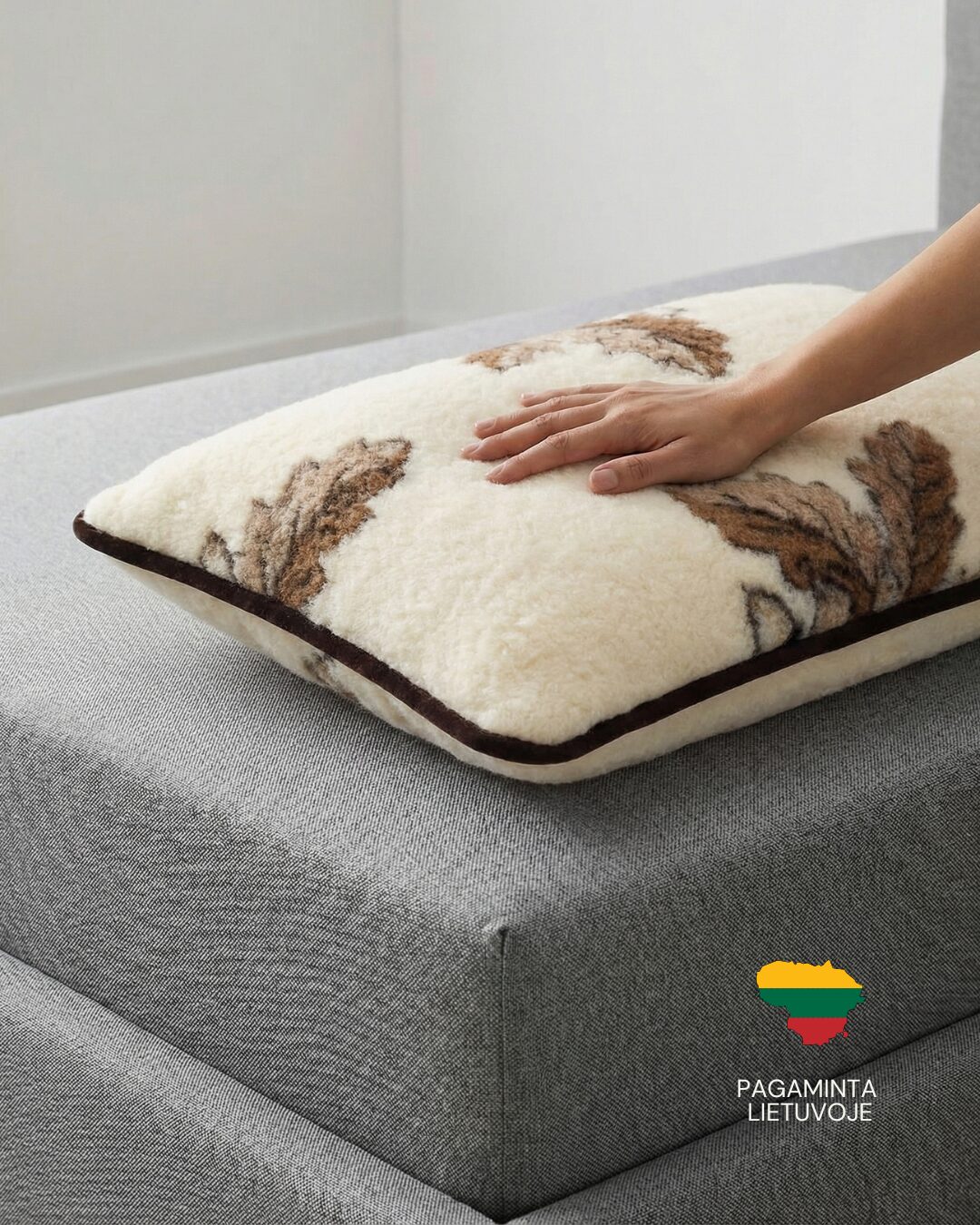 Merino vilnas spilvens OAK, WoolLando