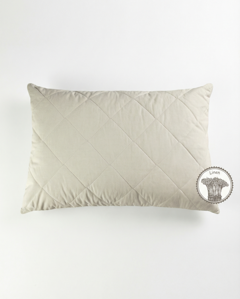 Luksusa pretalerģiskais linu šķiedras spilvens LINEN, WoolLando