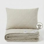 Luksusa pretalerģiskais dabīgais linu segas un spilvenu komplekts LINEN 300 g/m²