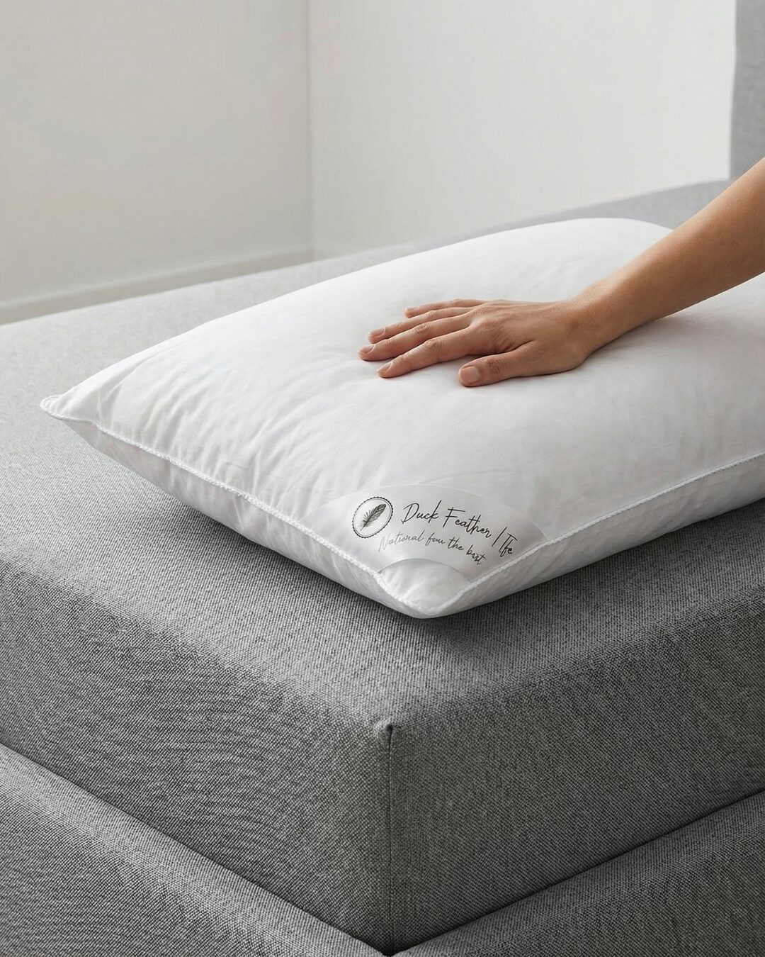 Ergonomisks pūku un spalvu spilvens, WoolLando