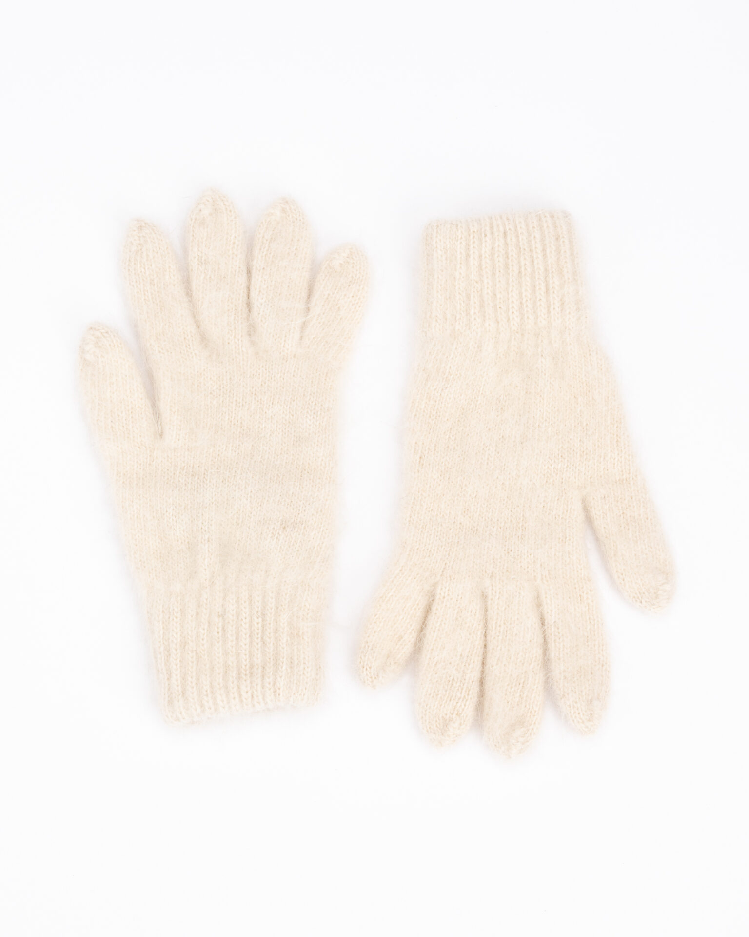Sieviešu angorvilnas pirkstaiņi WHITE, WoolLando