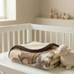 Bērnu vieglais merino vilnas pleduks – ziloņa motīvs, WoolLando