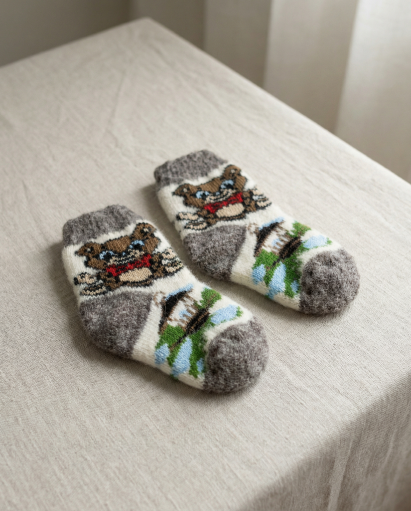 Bērnu merīnovilnas zeķes BARNIS, WoolLando