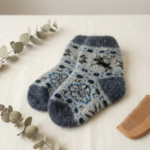 Bērnu merīnovilnas zeķes BLUE DEER, WoolLando