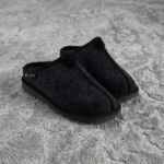 Vīriešu melnās filca čības CARBON, WoolLando