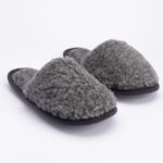 Pelēkas merino vilnas čības GREY, WoolLando