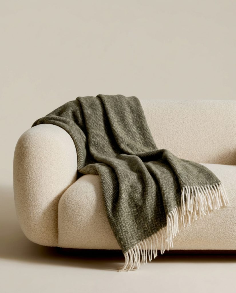 Jaunzēlandes aitas vilnas sega GREEN FORREST, WoolLando